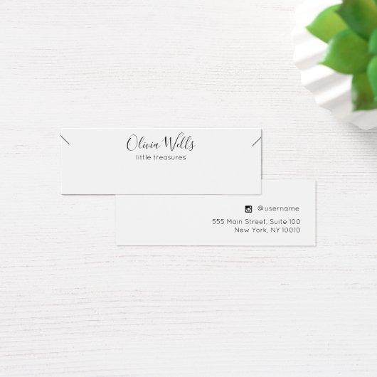 Carte d'affichage du script de signature de petit  (Bureau)