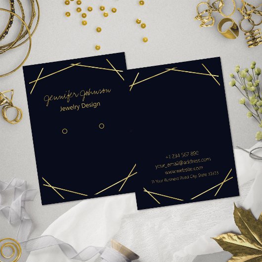 Carte d'affichage du support d'oreille géométrique