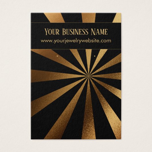 Carte d'affichage du support d'oreille noir Gold S (Devant)