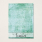 Carte d'affichage du support d'oreille vert détend (Dos)