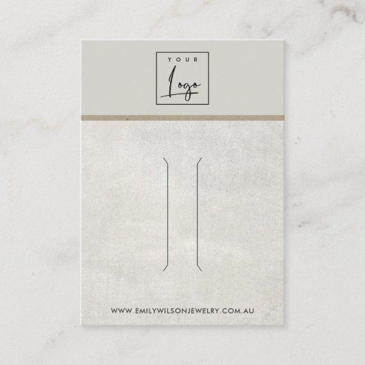 CARTE D'AFFICHAGE D'UN CLIP D'ÉCRAN EN BÉTON BLANC (Devant)