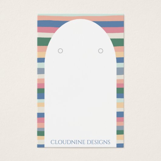 Carte d'affichage Dusty Stripes Arch Elevant Bijou (Devant)