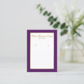 Carte d'affichage Earring Gold et Purple (Debout devant)