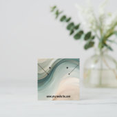 Carte d'affichage Earth Tones Waves oreilles (Debout devant)