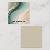 Carte d'affichage Earth Tones Waves oreilles (Devant / Derrière)