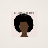 Carte d'affichage Earthy Boho Black Hair Girl orei (Devant)