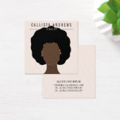 Carte d'affichage Earthy Boho Black Hair Girl orei (Bureau)