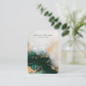 Carte d'affichage Emerald and Gold Custom Jewelry (Debout devant)