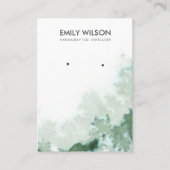 Carte d'affichage Emerald Green Silver Agate (Devant)