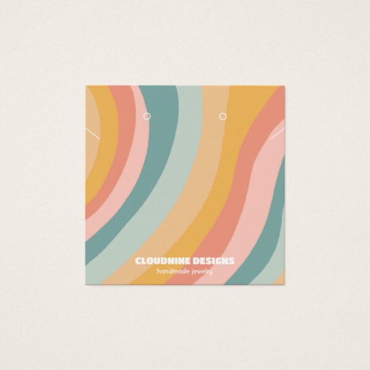 Carte d'affichage en arc-en-ciel doux pour collier (Devant)