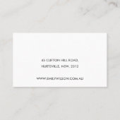 Carte d'affichage en blanc Emerald Green Silver Ag (Dos)