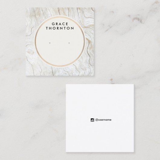 Carte d'affichage en bois côtier (Devant / Derrière)