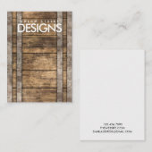 Carte d'affichage en bois de métal rustique (Devant / Derrière)