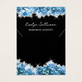 Carte d'affichage en cristaux bleus (Devant)