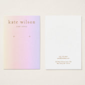 Carte d'affichage en cuir arc-en-ciel (image) (Devant & derrière)