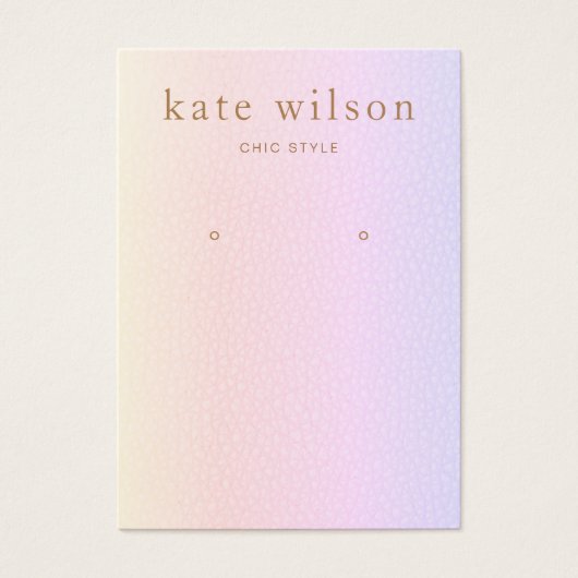 Carte d'affichage en cuir arc-en-ciel (image) (Devant)