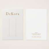 Carte d'affichage en cuir blanc à vis multiples (Devant & derrière)