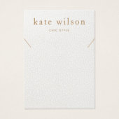 Carte d'affichage en cuir blanc (image) (Devant)