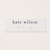 Carte d'affichage en cuir blanc pour la texture de (Devant)