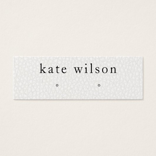 Carte d'affichage en cuir blanc pour la texture de (Devant)