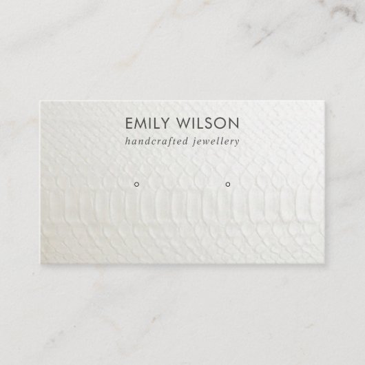 CARTE D'AFFICHAGE EN CUIR BLANC TEXTURE ÉTUDIANT (Devant)