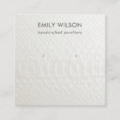 CARTE D'AFFICHAGE EN CUIR BLANC TEXTURE ÉTUDIANT (Devant)