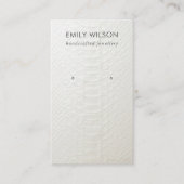 CARTE D'AFFICHAGE EN CUIR BLANC TEXTURE ÉTUDIANT (Devant)