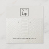 CARTE D'AFFICHAGE EN CUIR BLANC TEXTURE ÉTUDIANT (Devant)