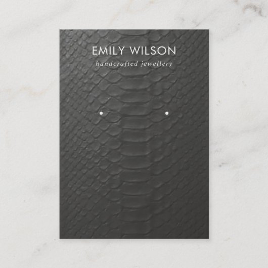 CARTE D'AFFICHAGE EN CUIR NOIR (Devant)