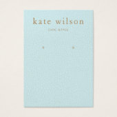 Carte d'affichage en cuir turquoise (image) (Devant)