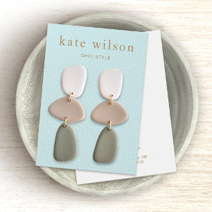 Carte d'affichage en cuir turquoise (image)