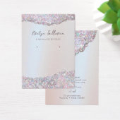 Carte d'affichage en feuille de parties scintillan (Bureau)