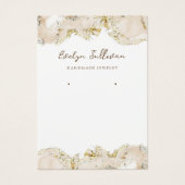 Carte d'affichage en marbre beige (Devant)