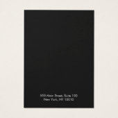 Carte d'affichage en marbre blanc noir portant bij (Dos)