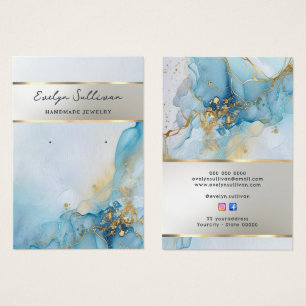 carte d'affichage en marbre bleu