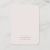 Carte d'affichage en marbre clair et bijoux en or (Dos)