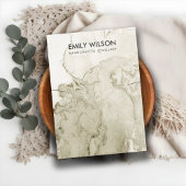 CARTE D'AFFICHAGE EN MARBRE D'ÉCRAN D'OR EN IVOIRE