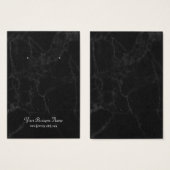 Carte d'affichage en marbre gris-noir (Devant & derrière)