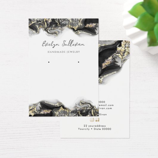 Carte d'affichage en marbre noir (Bureau)