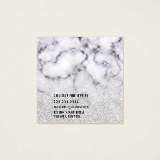 Carte d'affichage en marbre Parties scintillant d' (Dos)