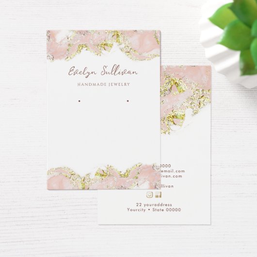 Carte d'affichage en marbre rose (Bureau)