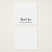 Carte d'affichage en Merci Carré clair (Devant & derrière)