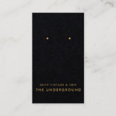 Carte d'affichage en noir et laiton (Devant)