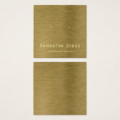 Carte d'affichage Faux Gold Metal Texture Bijoux (Devant & derrière)