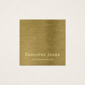 Carte d'affichage Faux Gold Metal Texture Bijoux (Devant)