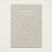 Carte d'affichage Faux Leather Chic Collier (Devant)