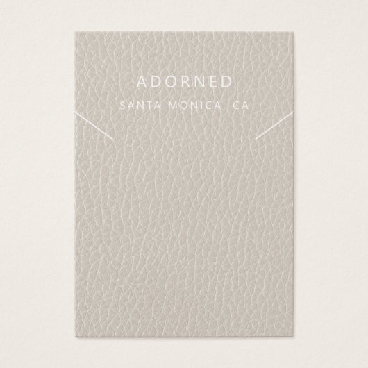 Carte d'affichage Faux Leather Chic Collier (Devant)