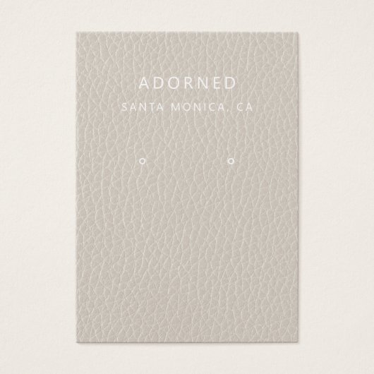 Carte d'affichage Faux Leather Chic Earring (Devant)