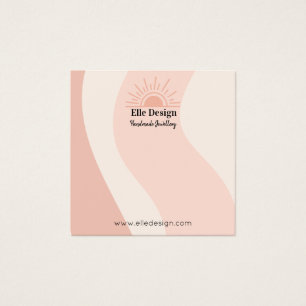 Carte d'affichage Feminine Blush Rose Boho Sun