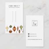 CARTE D'AFFICHAGE FESTIVE CHRISTMAS ORNAMENT HAIR (Devant / Derrière)